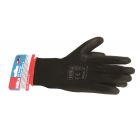 Medium 9" Black PU Work Gloves