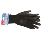 Large 10" Black PU Work Gloves