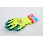 Medium 9" Green Latex Coated Work Gloves