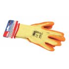 Medium 9" Orange Latex Coated Work Gloves
