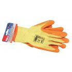 Extra Large 11" Orange Latex Coated Work Gloves