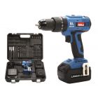 18V Li-ion Brushless Combi Drill with Two 4.0Ah Batteries & 50 pce Accessories