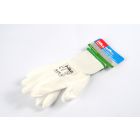Small 8" White PU Work Gloves