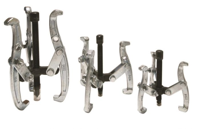 Hilka Pro Craft 3pc Three Jaw Gear Pullers 4" & 6" Bearing Puller Gear 3"