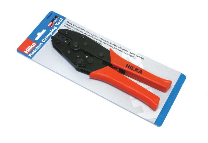NEW CABLE WIRE CRIMPING TOOL RATCHET PLIER HEAVY DUTY BY HILKAFREE DELIVERY 