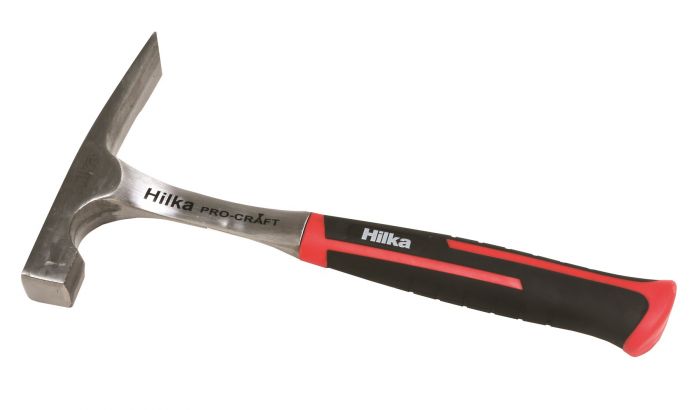 Hilka 600g Brick Layer Steel Shaft Hammer Soft Grip 