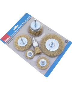 6 pce Wire Brush Set for Drills