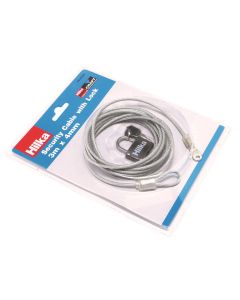 Security Cable with Lock 3m x 4mm