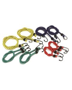 8 pce Mixed 8mm Bungee Straps Set