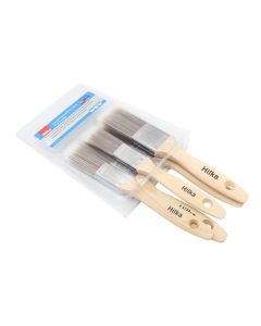 5 pce Wooden Synthetic Bristle Paint Brushes