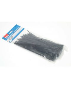 100 4.8mm x 200mm Cable Ties Black